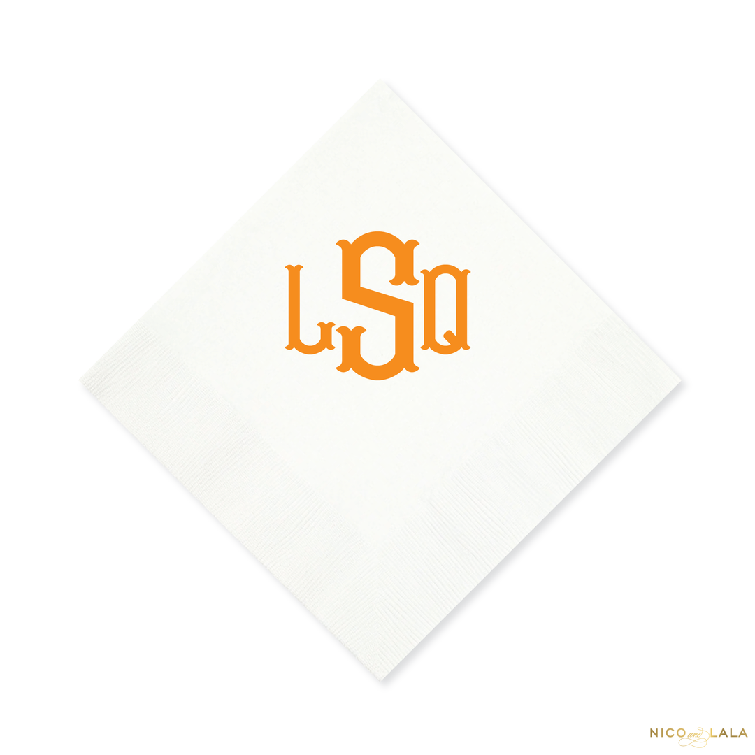 Fishtail Monogram Napkins