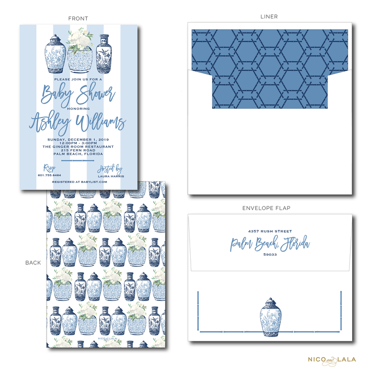 Ginger Jar Invitations