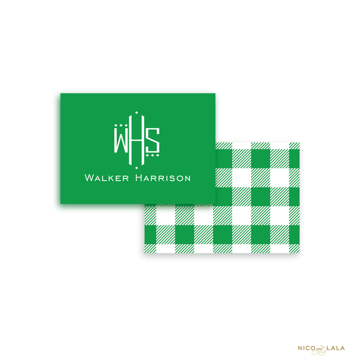 Gingham Calling Cards