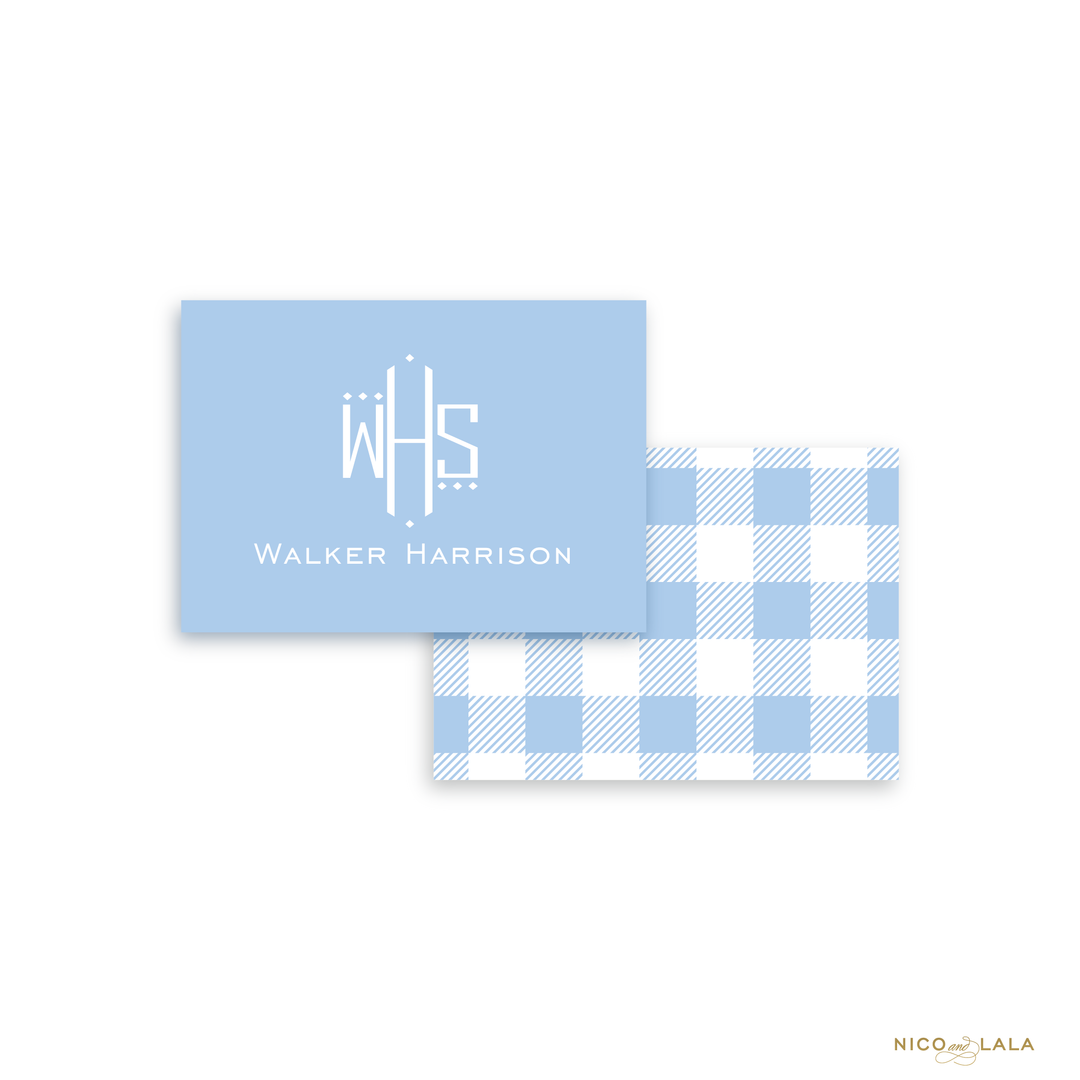 Gingham Calling Cards