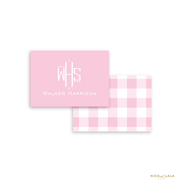 Gingham Calling Cards