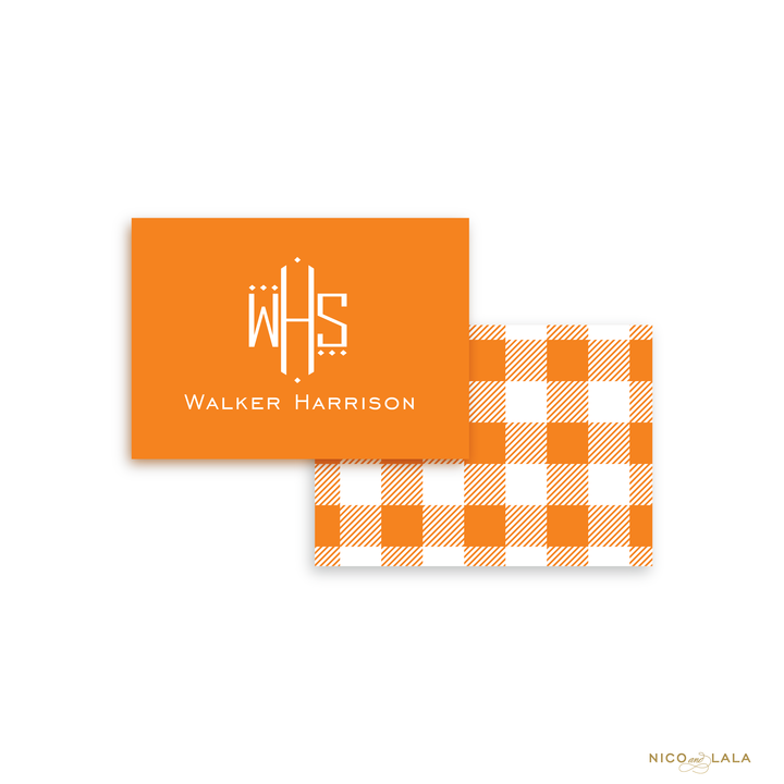 Gingham Calling Cards