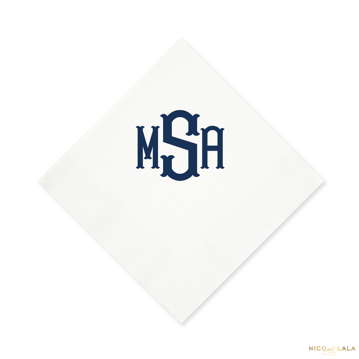 Fishtail Monogram Napkins