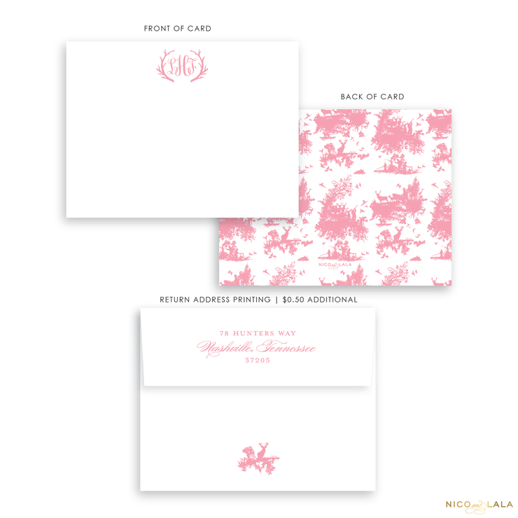 Hunting Toile Stationery