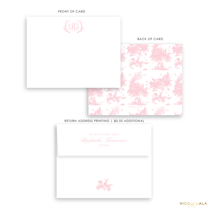 Hunting Toile Stationery