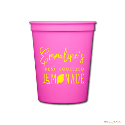 Lemonade Birthday Cups