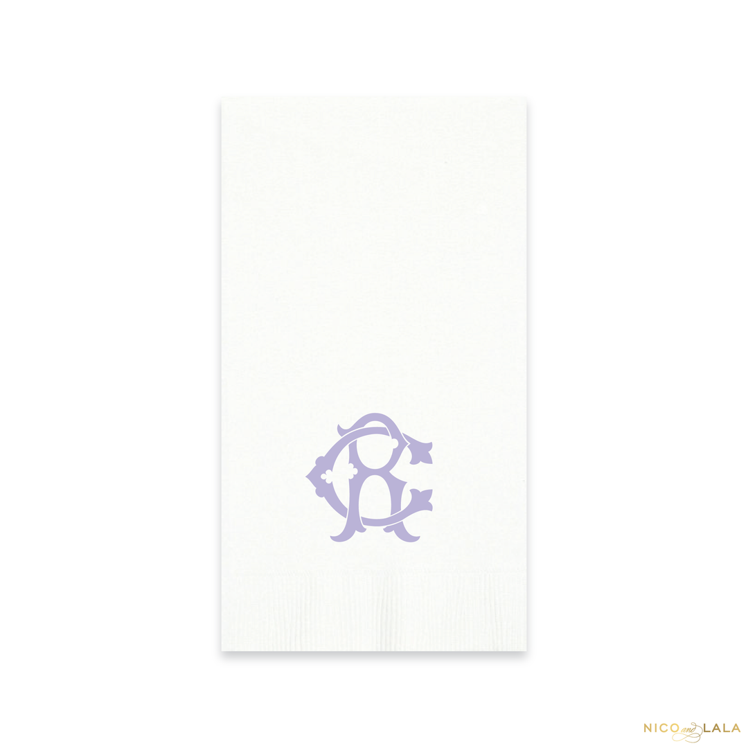 Magnolia Monogram Guest Towels