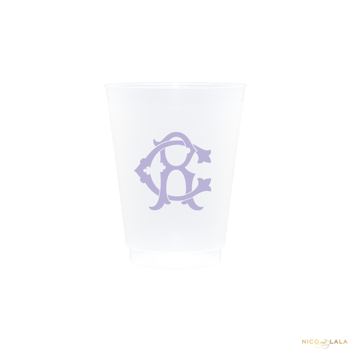 Magnolia Monogram Shatterproof Cups