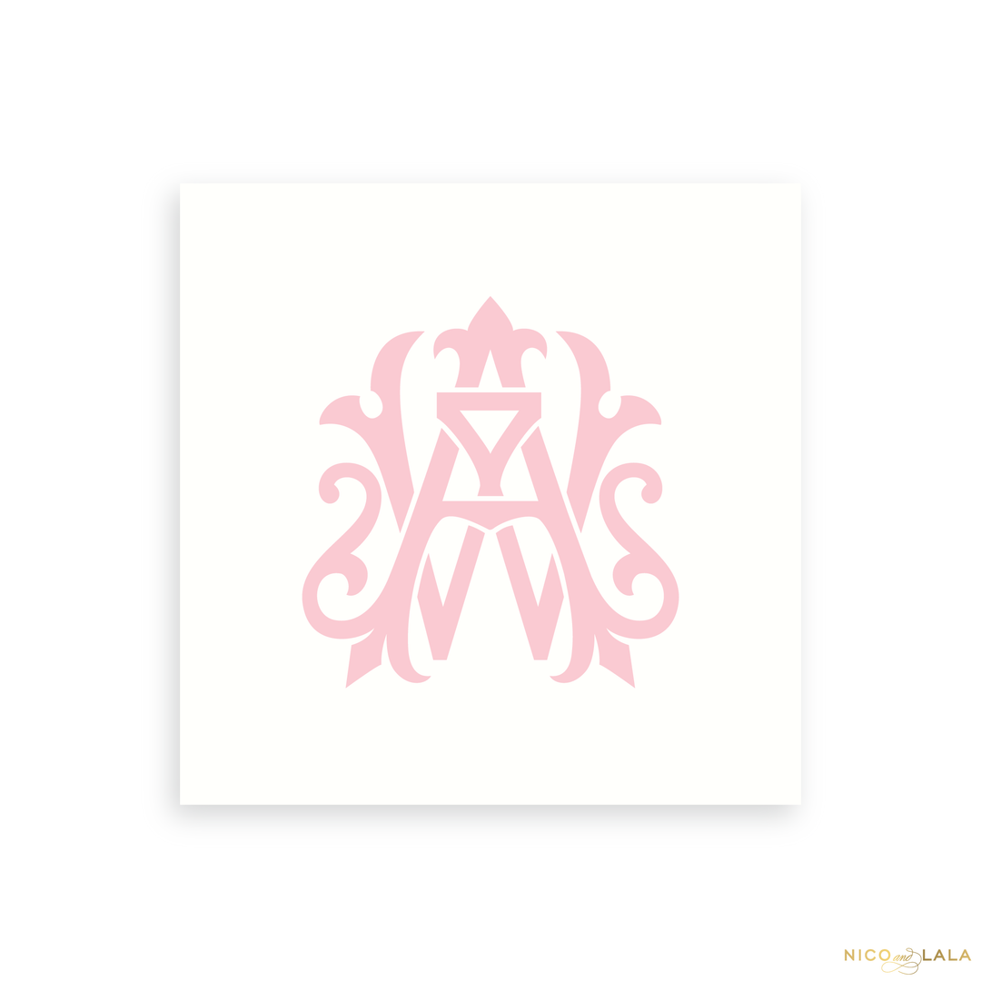 Magnolia Monogram Notepad, 8 x 8