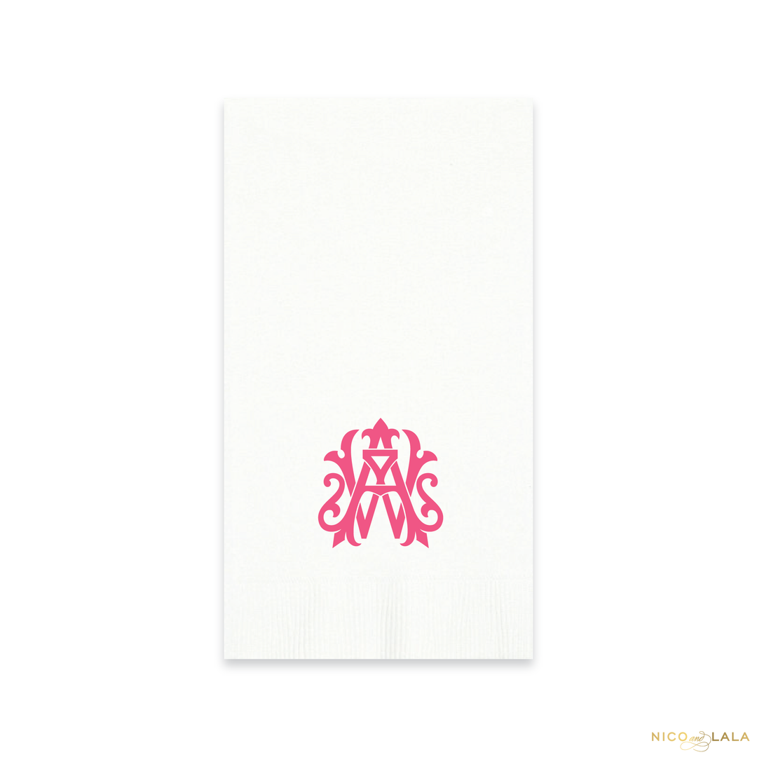 Magnolia Monogram Guest Towels