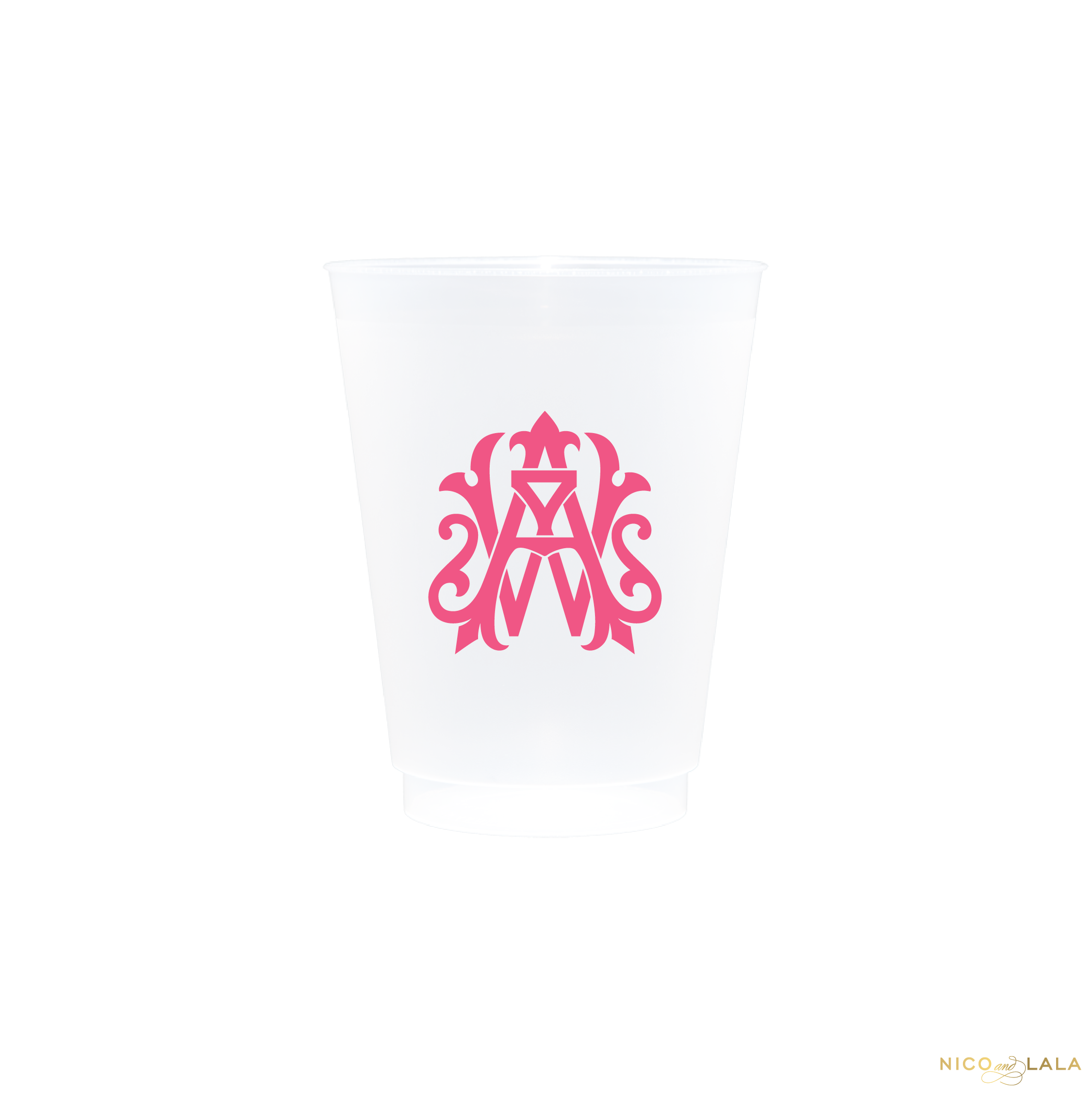 Magnolia Monogram Shatterproof Cups