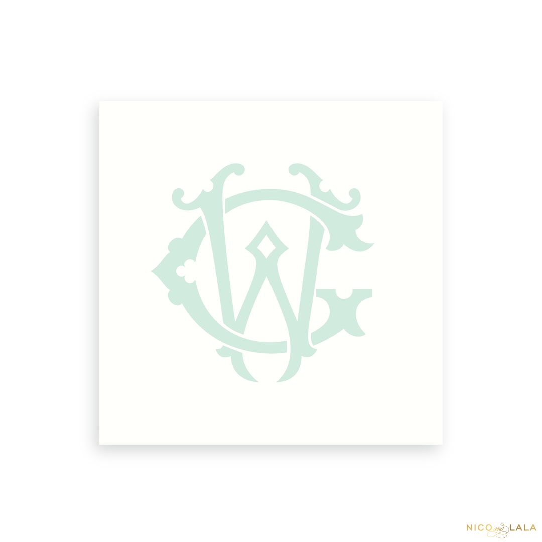 Magnolia Monogram Notepad, 8 x 8