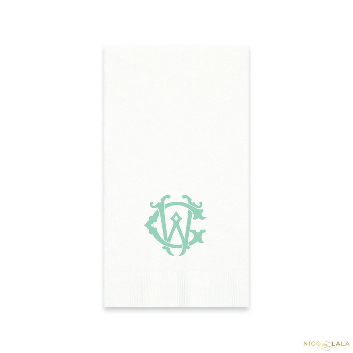 Magnolia Monogram Guest Towels