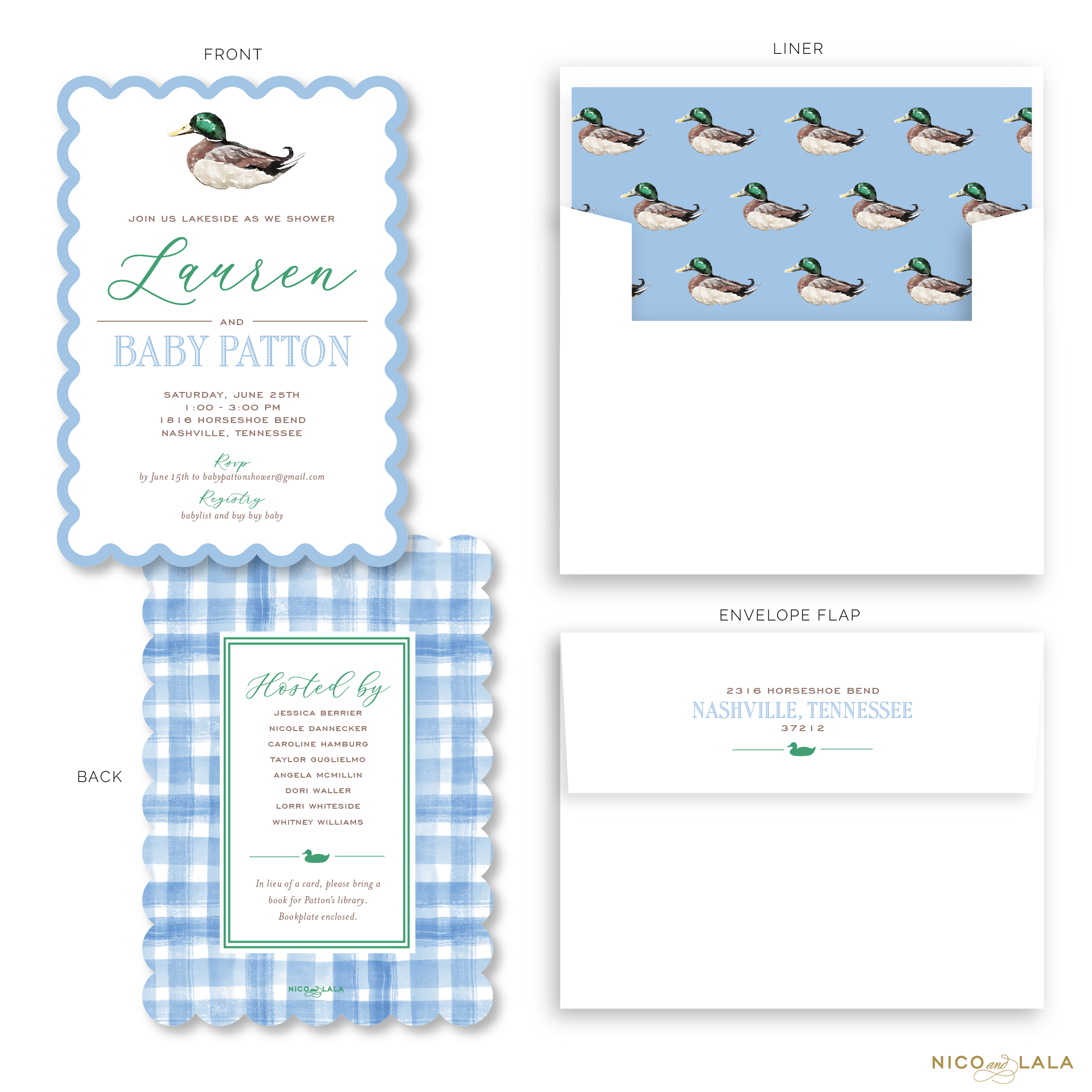 Mallard Duck Baby Shower Invitations