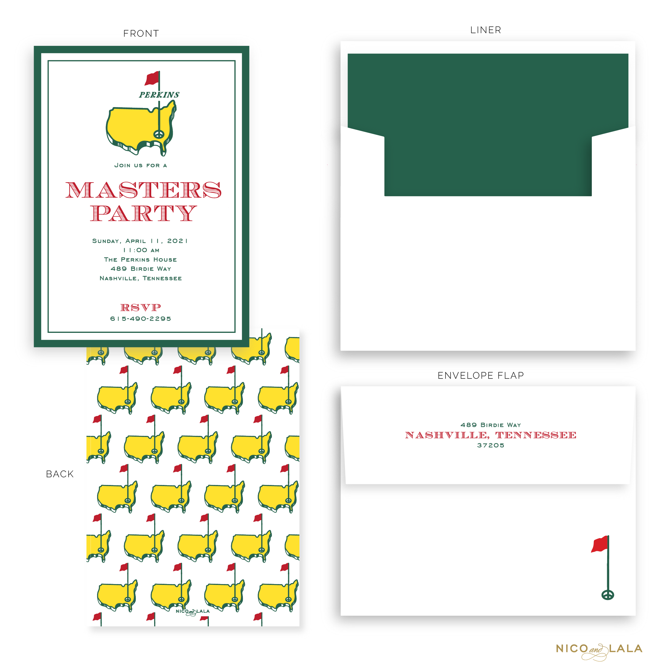 Masters Party Invitations
