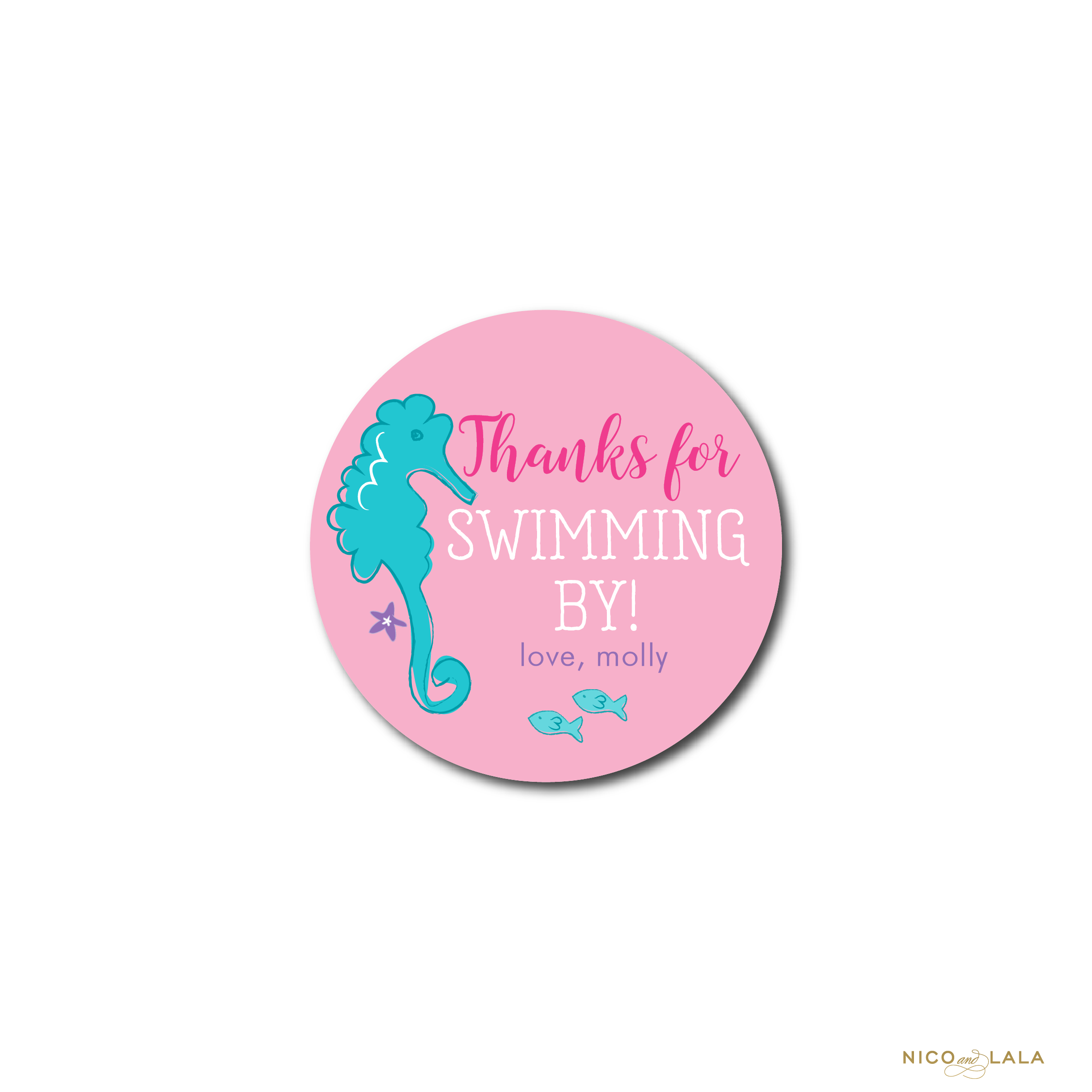 Mermaid Birthday Stickers