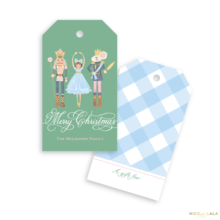 Festive Nutcracker Christmas Gift Tags