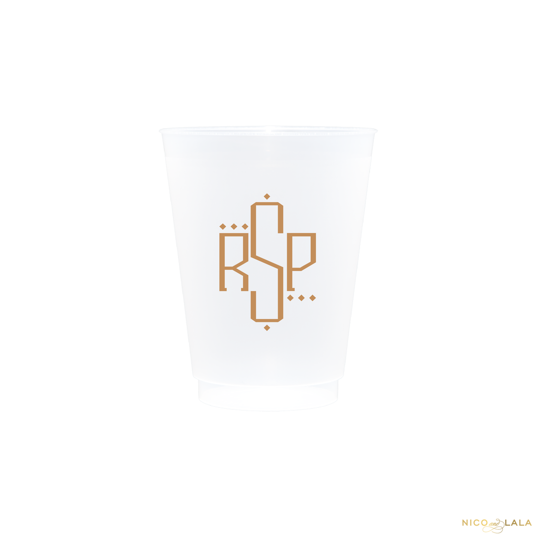 Oxford Monogram Shatterproof Cups