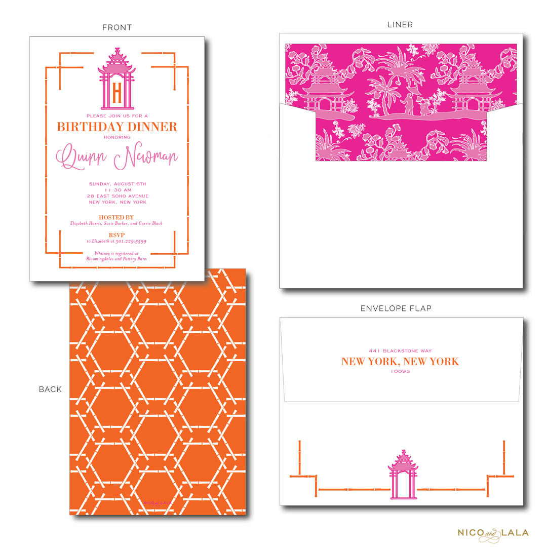 Pagoda Invitations