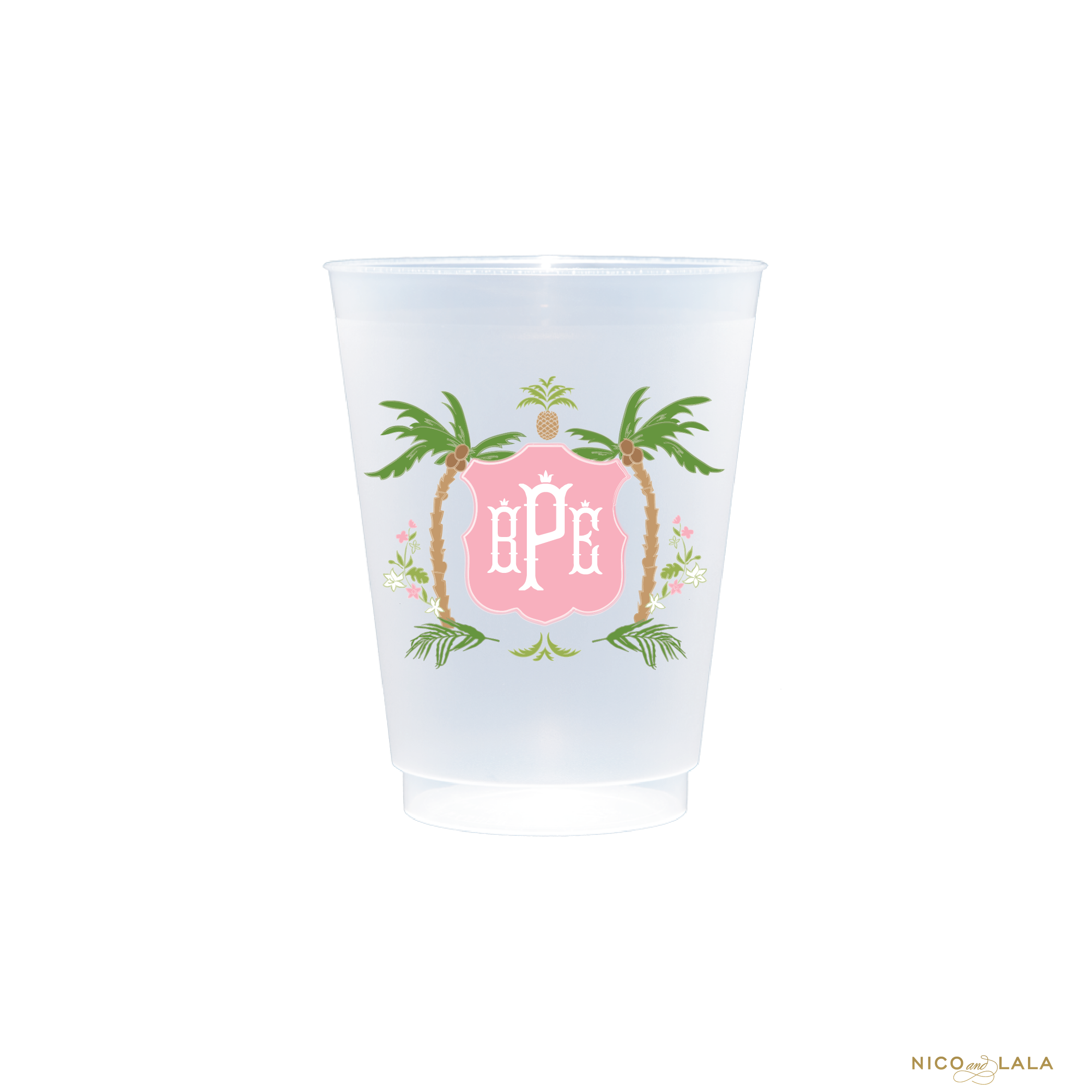 Palm Beach Full Color Shatterproof Cups