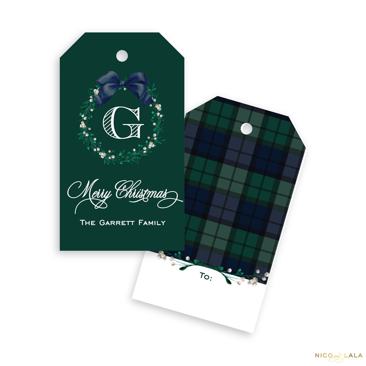 Tartan Christmas Gift Tags