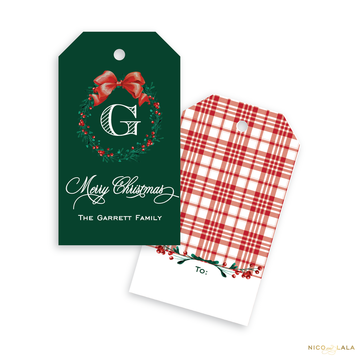 Tartan Christmas Gift Tags