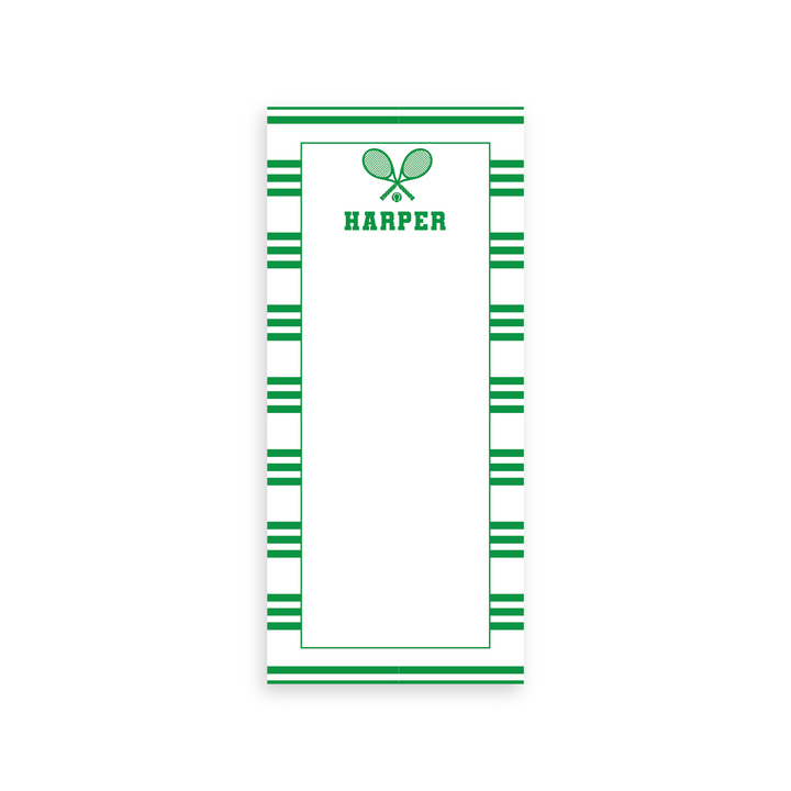 Tennis Skinny Notepad