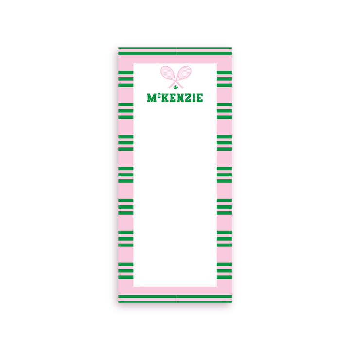 Tennis Skinny Notepad