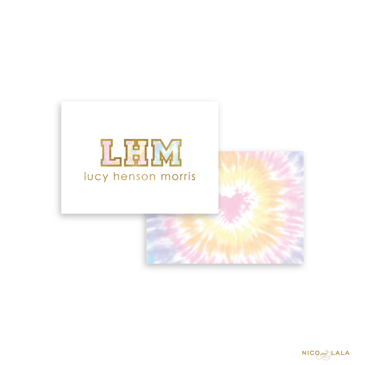 Tie Dye Calling Cards