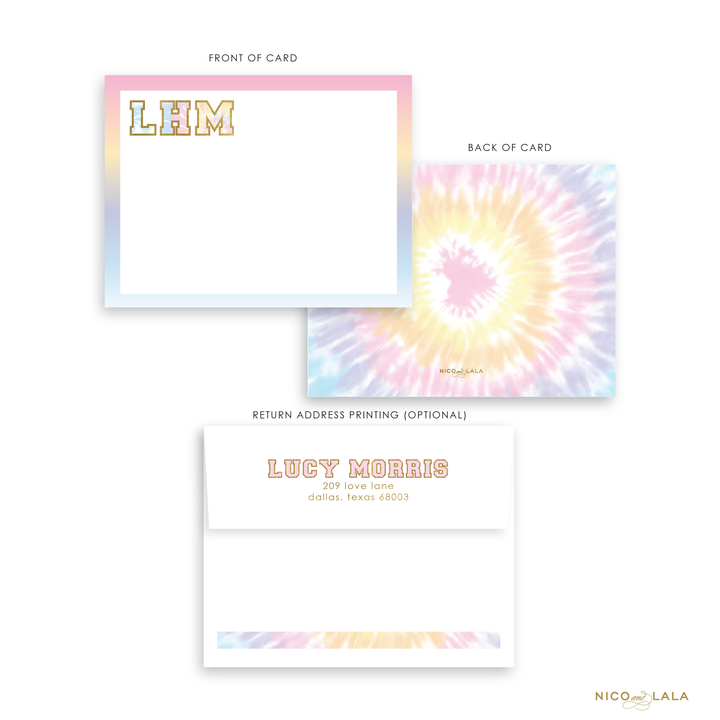 Tie Dye Stationery