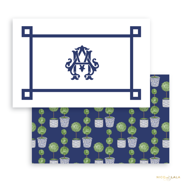 Topiary Placemats, Greek Key