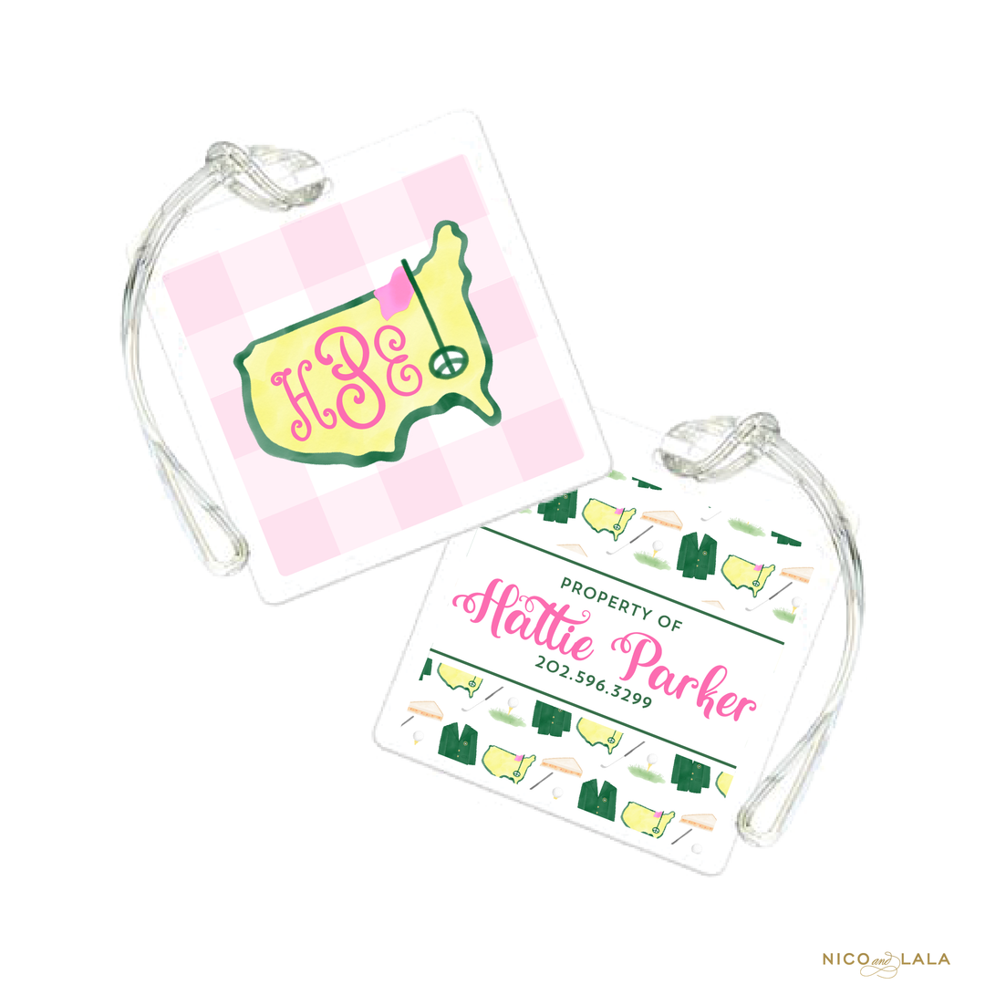 Masters Bag Tag, Pink