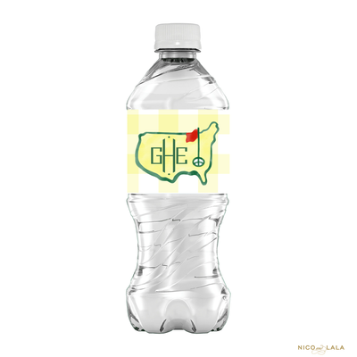 Masters Birthday Water Bottle Labels