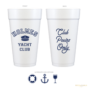 Yacht Club Foam Cups