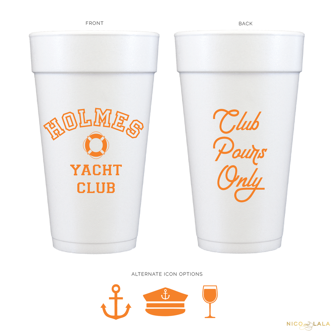 Yacht Club Foam Cups