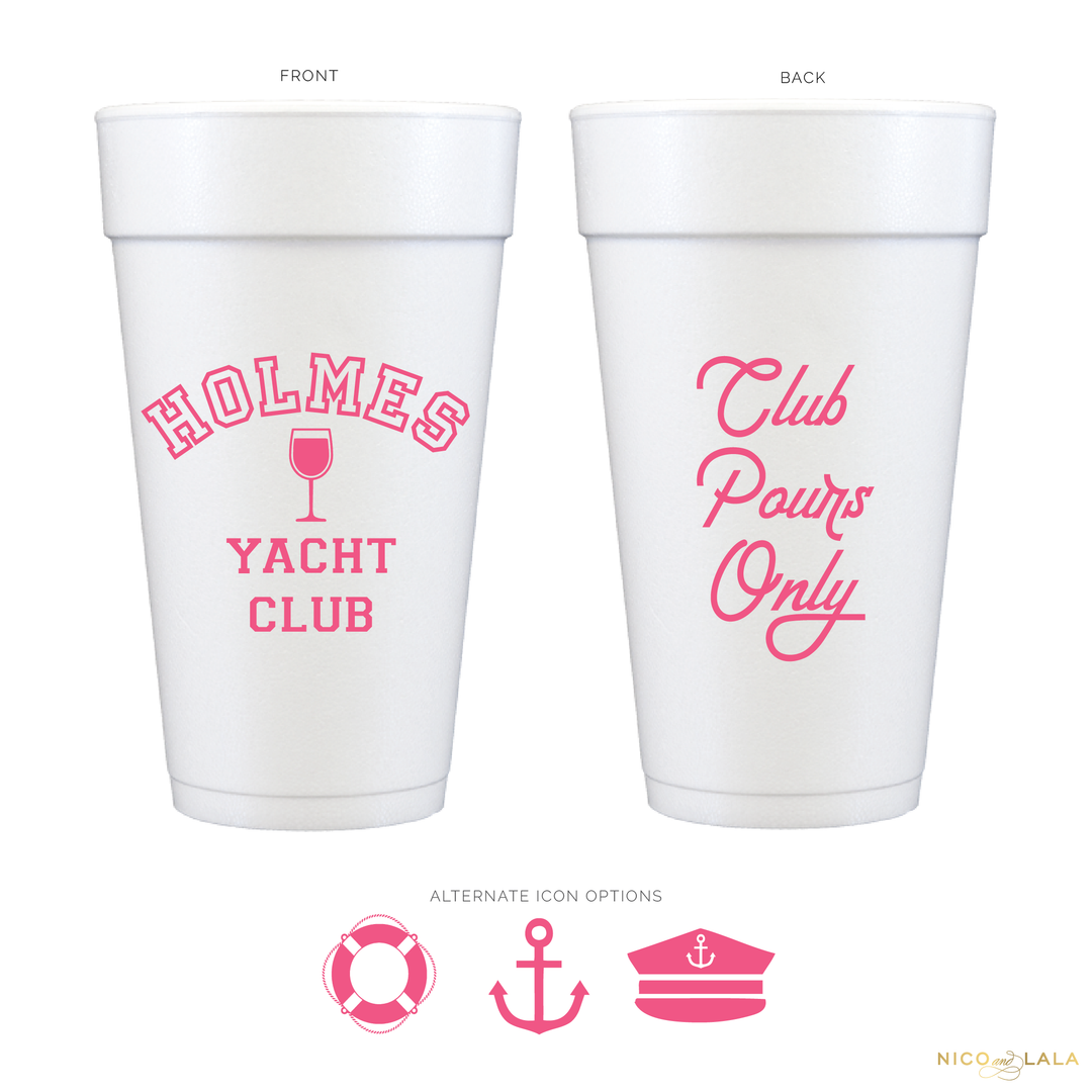 Yacht Club Foam Cups