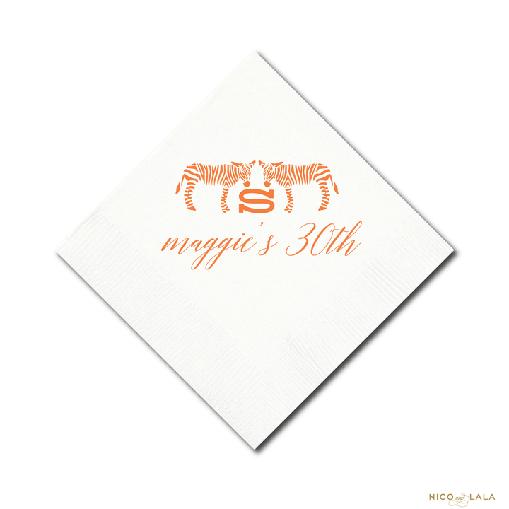 Chic Zebra Party Napkins