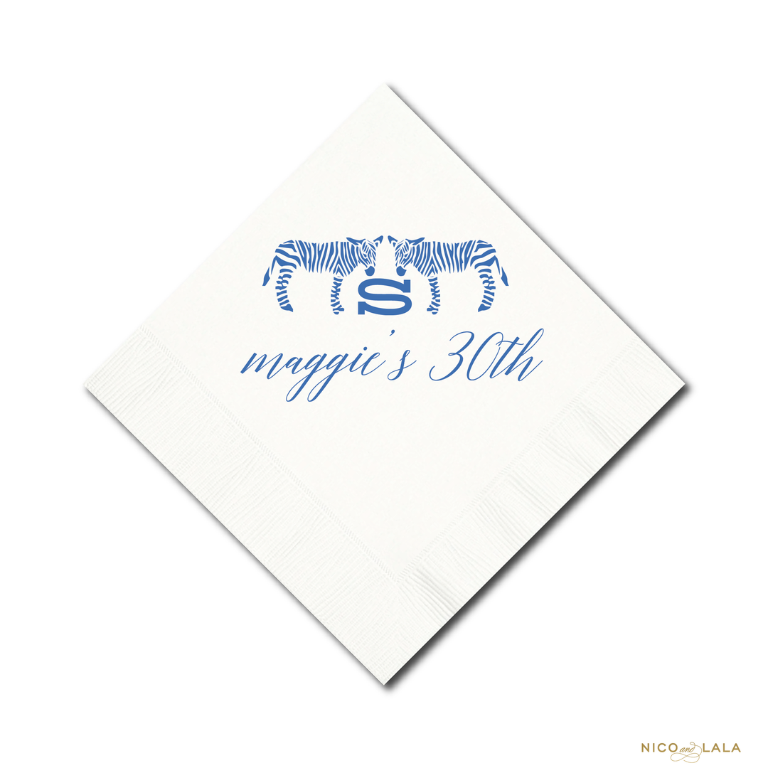 Chic Zebra Party Napkins