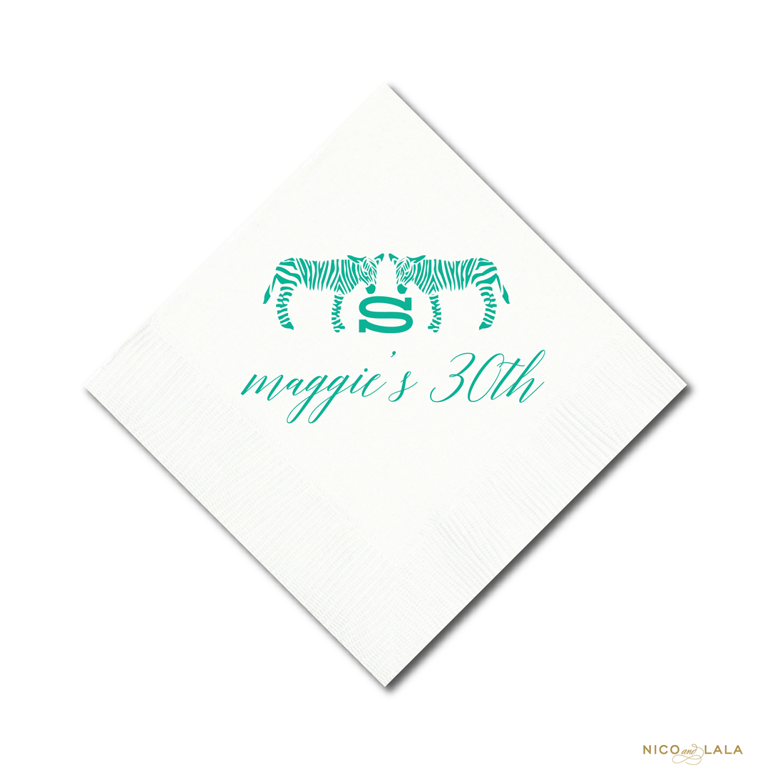 Chic Zebra Party Napkins